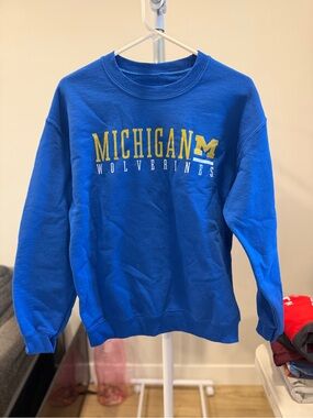 Michigan Wolverines Blue Crewneck Sweatshirt